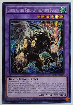 Yugioh Chimera the King of Phantom Beasts MP24-EN095 Prismatic Secret Rare 1st - Image 1