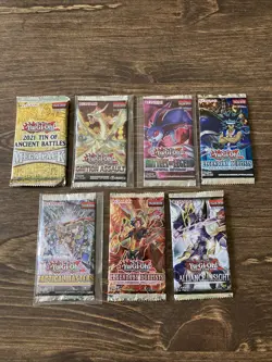 Yu-Gi-Oh Pack Lot! (7 Packs) 1st Edition and sealed W/ Mega Packs and More! - Image 2