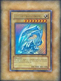 Yugioh Blue-Eyes White Dragon SDK-001 Ultra Rare 1ST EDITION MP - Image 1