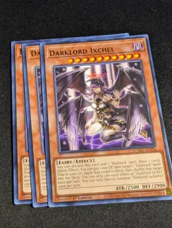 Yugioh - 3x Darklord Ixchel MAGO-EN106 1st Edition Rare NM - Image 1
