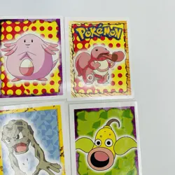 Pokemon 1999 Topps Merlin Stickers Card LOT 13 Nintendo Charizard Mini Binder - Image 4