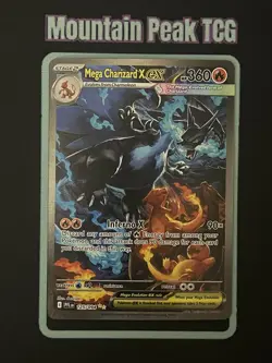 NM Mega Charizard X ex 125/094 SIR - Phantasmal Flames - Pokemon Card #1 - Image 1