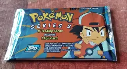 Topps Pokemon Series 2 -8 Trading Cards Including 1 Foil Card Factory Sealed - Image 1