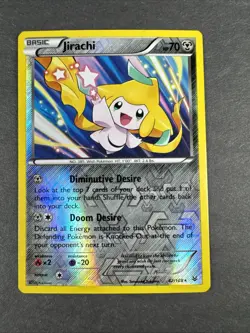 Jirachi 42/108 LP Reverse Holo Rare Pokemon Card Roaring Skies - Image 1