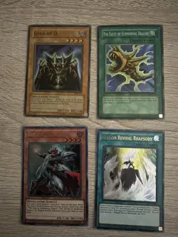 Yugioh Cards Lord Of D Flute Dragon Revival Holos Set With Bonus Gift - Image 1