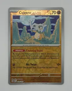Cubone 104/165 Scarlet & Violet 151 NM Reverse Holo Card Pokemon TCG - Image 1