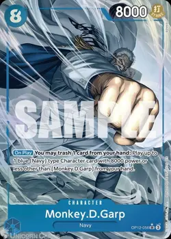 Monkey.D.Garp OP12-056 SR Alt Art - One Piece Card - Image 1