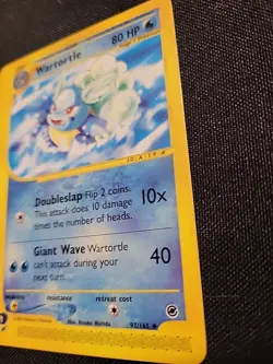 Pokemon TCG Wartortle Expedition 92/165 Regular Uncommon Card Lp 2002 Vintage - Image 2