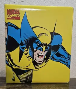 Vtg 1994 Marvel Comics Wolverine X-Men Collector's Trading Card Binder - Image 1