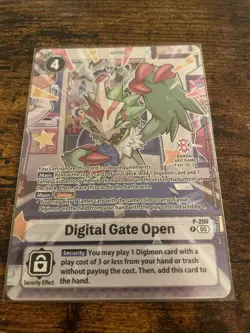 Digimon TCG Digital Gate Open P-206 NM BANDAI CARD GAMES FEST 25-26 (English) - Image 1