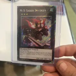 Yu-Gi-Oh! TCG M-X-Saber Invoker Quarter Century Secret Rare Card MINT CONDITION - Image 1