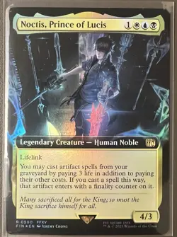 Noctis, Prince of Lucis #0500 (Extended Art - Foil) Magic the Gathering - Image 1