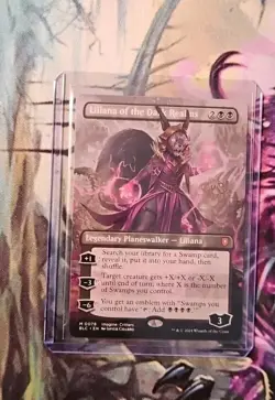 MTG Liliana of the Dark Realms - Borderless, NM-Mint, English Commander: Bloombu - Image 1