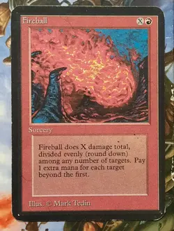 Mtg *miscut* Alpha Fireball - Image 1