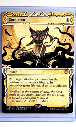2024 MTG Magic the Gathering SPG Special Guests Foundations Showcase #74 Condemn - Image 1