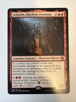 MTG Phyrexia: All Will Be One Solphim, Mayhem Dominus 150/271 NM Mythic - Image 1