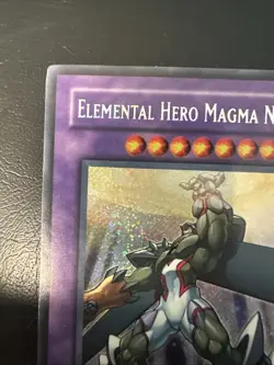 YUGIOH ELEMENTAL HERO MAGMA NEOS SECRET RARE TAEV-EN043 1ST EDITION ENGLISH NM - Image 2