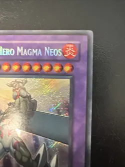 YUGIOH ELEMENTAL HERO MAGMA NEOS SECRET RARE TAEV-EN043 1ST EDITION ENGLISH NM - Image 3
