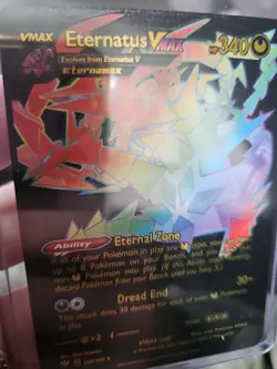 Eternatus Vmax Rainbow Black Foil Fan Art Vinyl Collector Pokemon Card 192/189 - Image 4