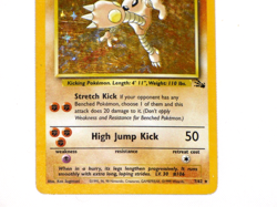 Hitmonlee 7/62 Pokemon Cards Holo Fossil Unlimited Rare - Image 3