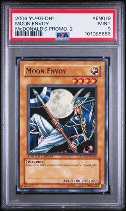 2006 YU-GI-OH! MCDONALD'S PROMO CARDS 2 #EN019 MOON ENVOY PSA 9 - Image 1