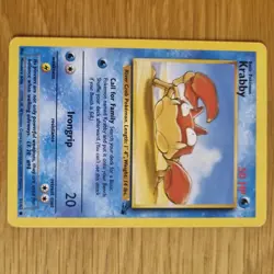 KRABBY 51/62 POKEMON CARD (FOSSIL SET) - Image 2