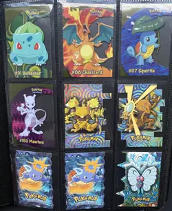 Pokemon Large Topps Collection 411 Cards Series 1/2 Die Cuts Clear Cuts Foil. - Image 1