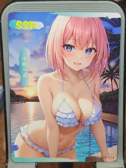 Ichika Nakano SSR SSR-018 Pink Beauties 2 Goddess Story Anime Card - Image 1