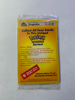 1x Sealed DRAGONITE # 5 Black Star Promo WB Movie WOTC Pokemon Card (Yellow) - Image 1