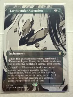 Earthbender Ascension BORDERLESS Avatar: The Last Airbender Magic MTG NM - Image 1