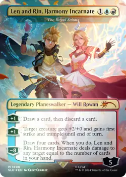 Len and Rin, Harmony Incarnate - The Royal Scions (Rainbow Foil) [Secret Lair - Image 1