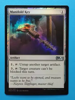 MTG 1x FOIL Manifold Key NM Core Set 2020 Magic the Gathering - Image 1