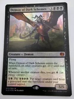 Demon of Dark Schemes FOIL Kaladesh KLD MTG Magic Gathering 1x - Image 1