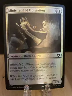 MTG Ministrant of Obligation FOIL #043 Commander Masters Common CMM NM/M - Image 1