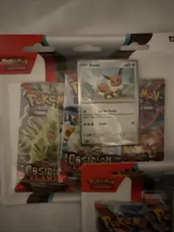 Pokemon TCG Scarlet & Violet - Obsidian Flames Booster Blister 3 Packs Lot Of 3 820650853784 - Image 2