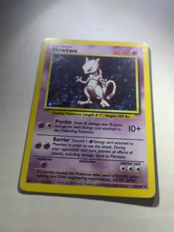 Mewtwo 10/102 Pokemon TCG 1999 Base Set Holo - MP - Image 2