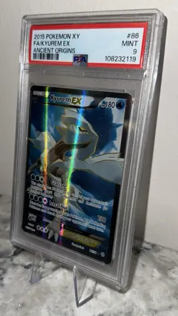 2015 Pokemon XY Ancient Origins #86 Kyurem EX - PSA 9 MINT Full Art - Image 3
