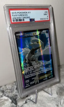2015 Pokemon XY Ancient Origins #86 Kyurem EX - PSA 9 MINT Full Art - Image 4