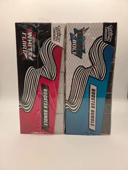 Sealed Pokemon Scarlet & Violet White Flare & Black Bolt Booster Bundle Display - Image 3