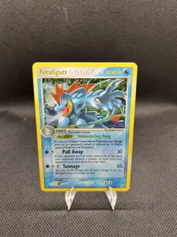 Pokemon TCG - Feraligatr 4/115 EX Unseen Forces Rare Reverse Holo Stamped - NM - Image 1