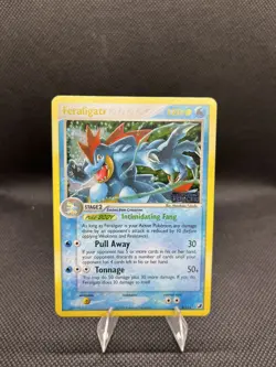 Pokemon TCG - Feraligatr 4/115 EX Unseen Forces Rare Reverse Holo Stamped - NM - Image 2