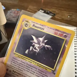 Pokemon TCG Haunter Fossil Unlimited 1999 6/62 Holo Rare LP Vintage WOTC - Image 2