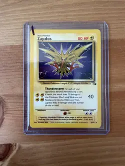 Pokemon Zapdos 30/62 Fossil Unlimited Non-Holo Rare - Image 1