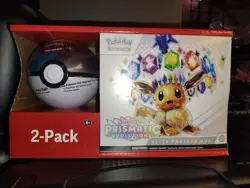 Sam's Club Pokemon Prismatic Evolutions ETB + Pokeball Bundle Sealed - Image 1