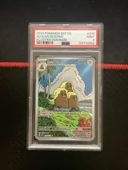 Pokemon Alolan Dugtrio 208/191 Scarlet & Violet Surging Sparks PSA 9 Mint - Image 1