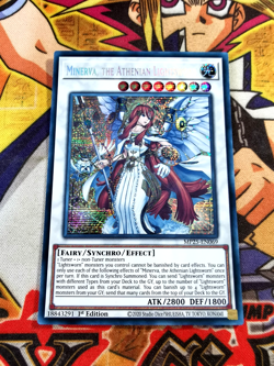 Minerva, Athenian Lightsworn mp25-en069 1st (NEW) Prismatic-Secret Rare Yu-Gi-Oh - Image 1