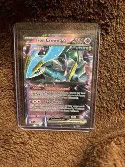 Pokemon Card - Iron Crown ex Temporal Forces 081/162 Double Rare SV Holo - Image 1