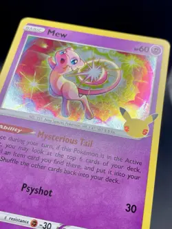 Mew 011/025 Celebrations (25th Anniversary) Holo Rare Card Pokemon TCG NM/M - Image 3