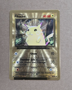 2021 Pokemon Celebrations Gold Metal Pikachu Ultra Premium Promo Card 58/102 - Image 1