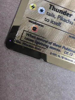 2021 Pokemon Celebrations Gold Metal Pikachu Ultra Premium Promo Card 58/102 - Image 2